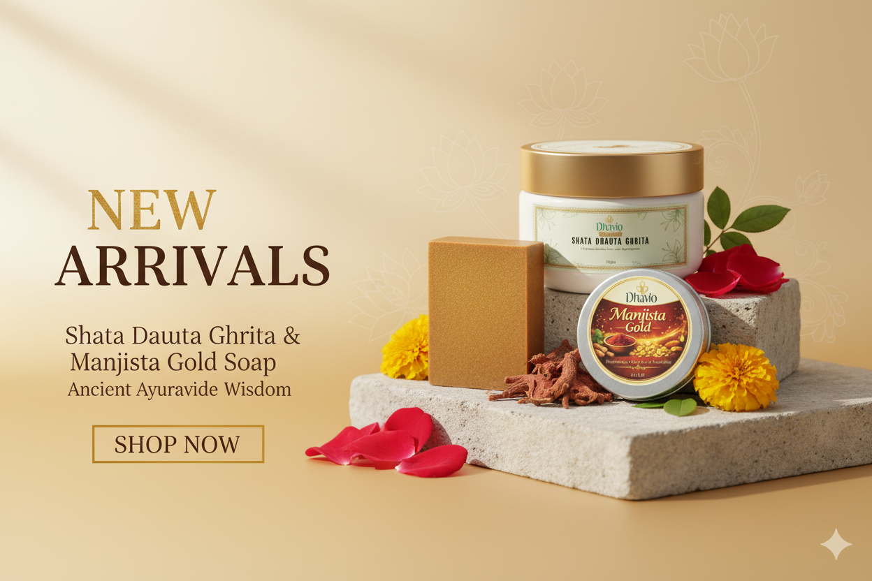 New Arrivals Shata Dhauta Ghrita & Manjista Gold Soap