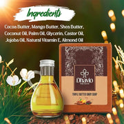 Dhavio Triple Butter Baby Soap – Ultra Moisturizing for Delicate Skin Dhavio