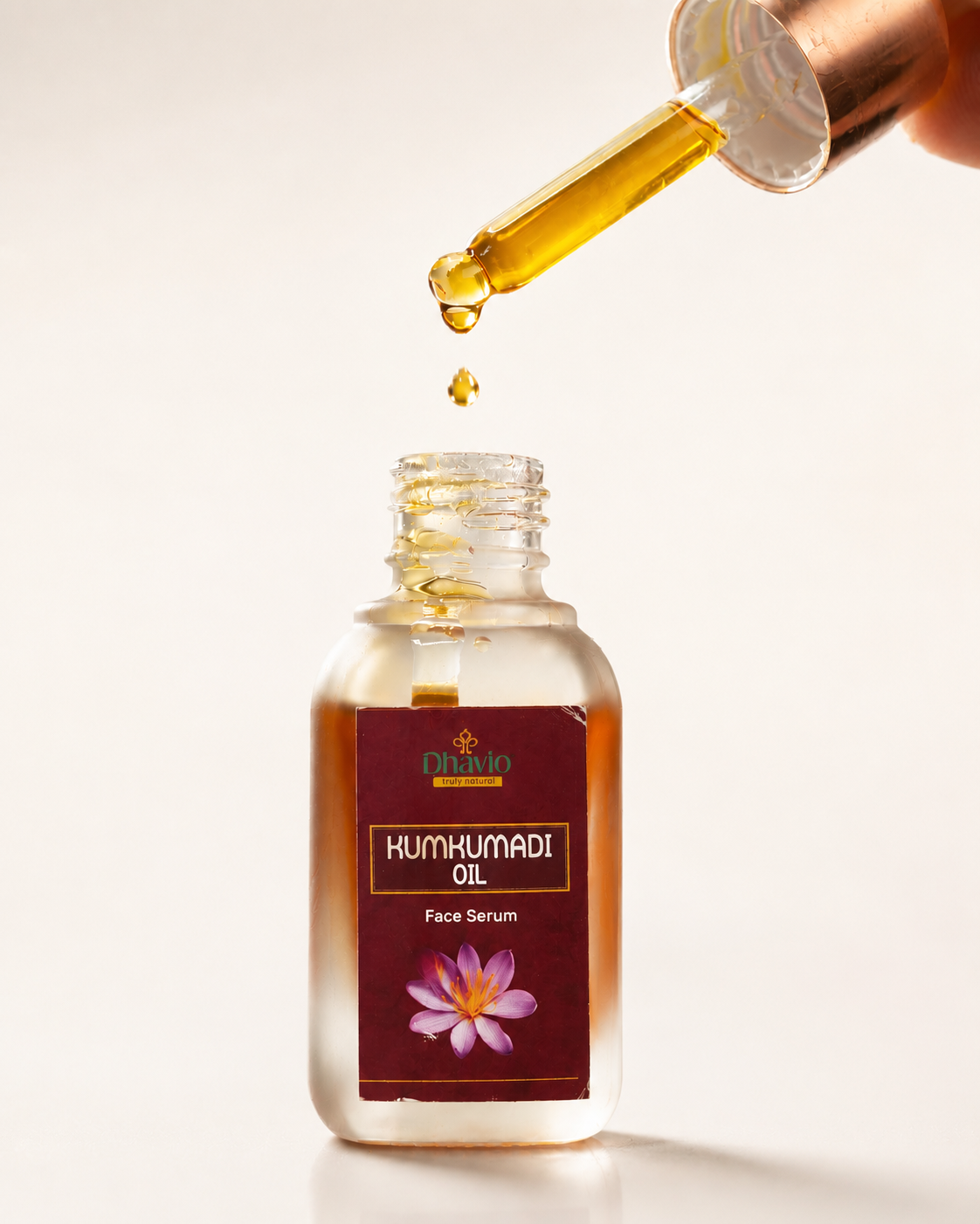 Kumkumadi Oil – Ayurvedic Saffron Face Oil for Radiant Skin DHAVIO