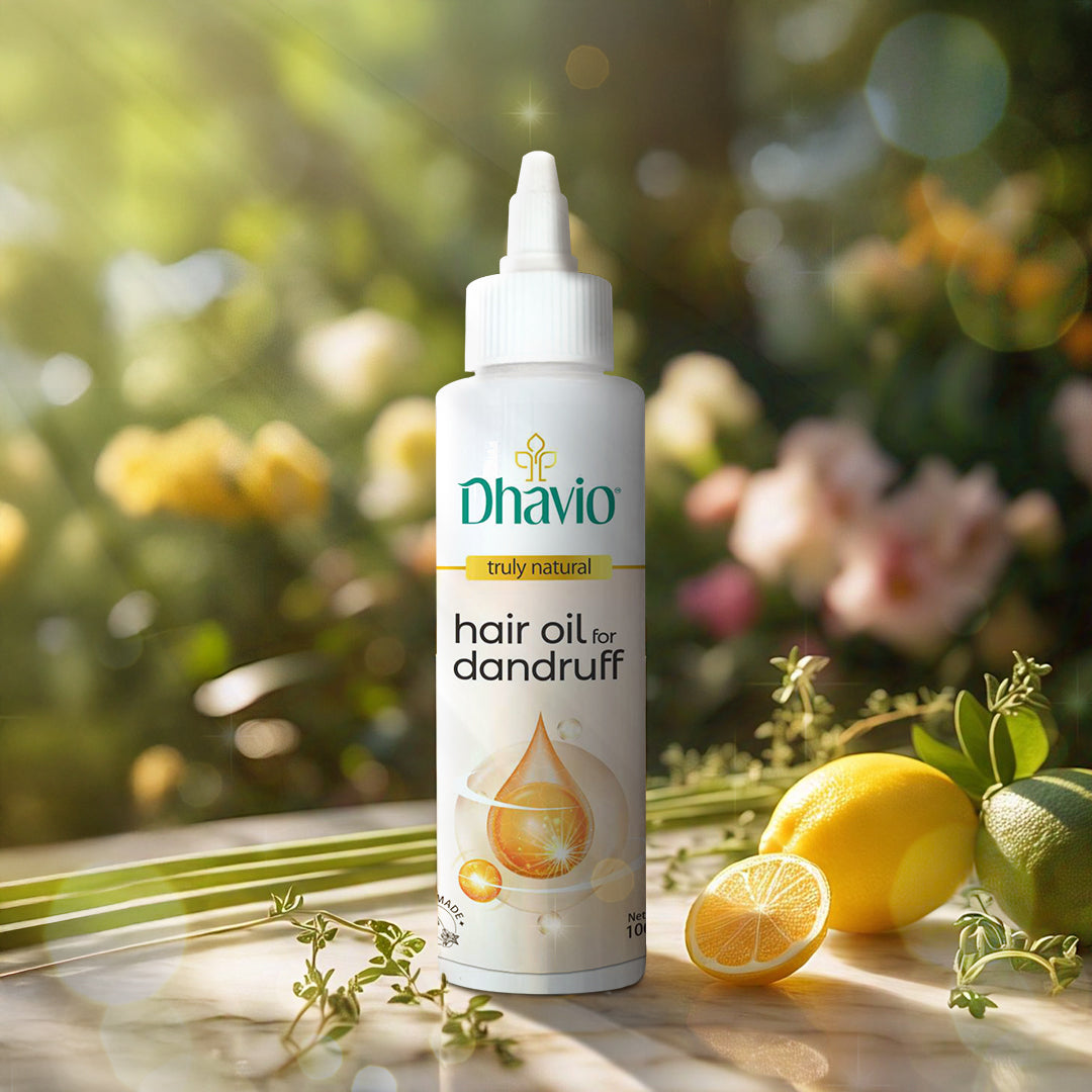 Anti-Dandruff Hair Oil with Tea Tree & Lemongrass for Flake Reduction – 100ml