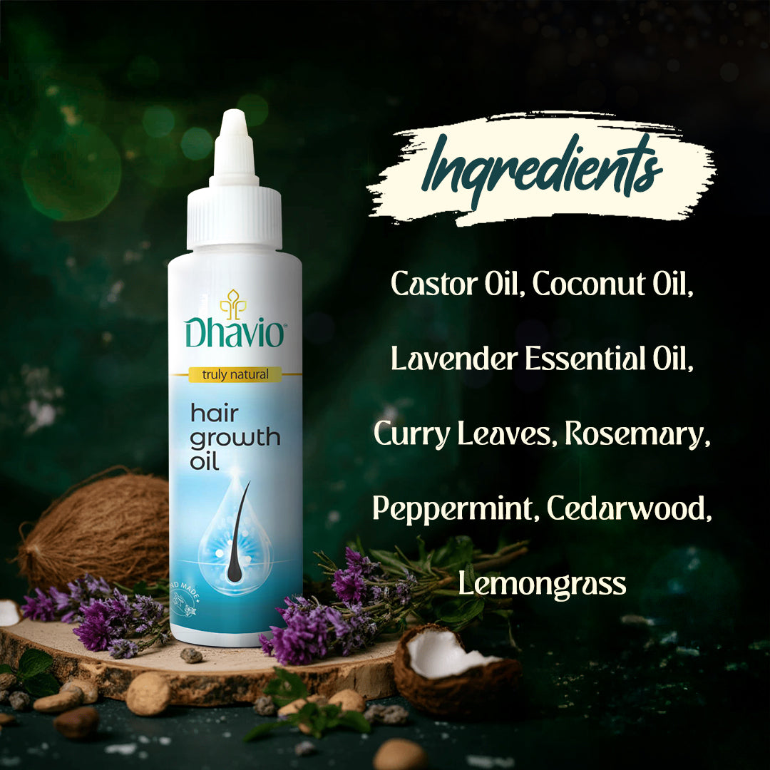 Hair Growth Oil with Rosemary & Peppermint for Hair Thickening – 100ml