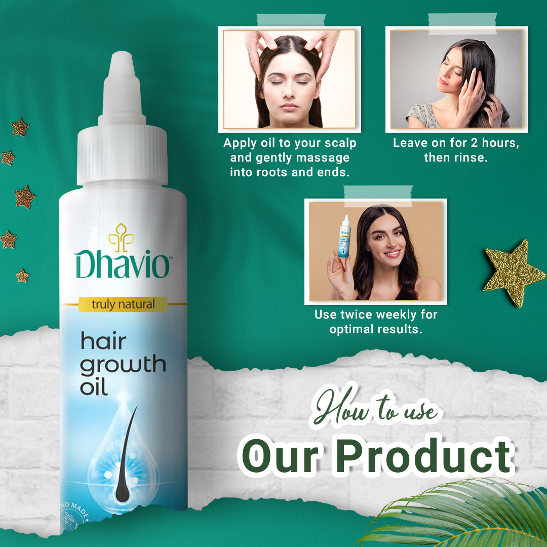 Hair Growth Oil with Rosemary & Peppermint for Hair Thickening – 100ml