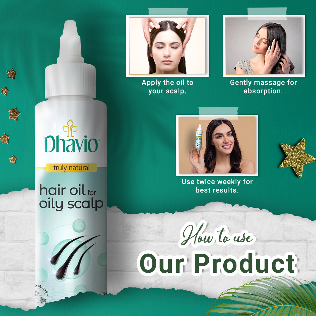 Hair Oil for Oily Scalp with Citrus Oils for pH Balancing and Sebum Control  – 100ml