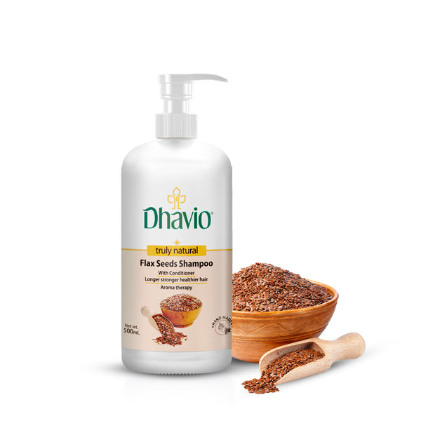 Dhavio Flaxseed Shampoo 500 ml bottle