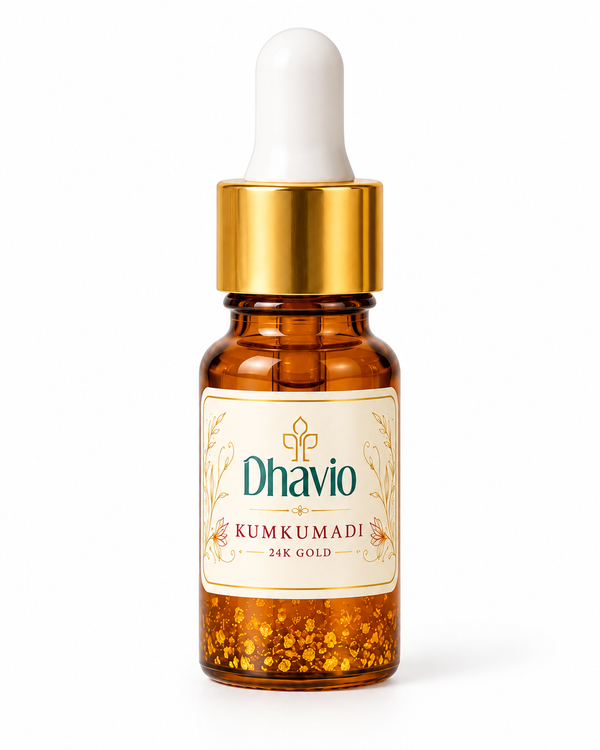 Kumkumadi 24K Gold Face Serum – Saffron Ayurvedic Serum (10ml) DHAVIO