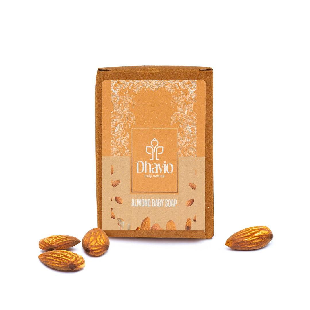 Almond Baby Soap with Almond Powder & Jojoba Oil for Sensitive Skin – 100g