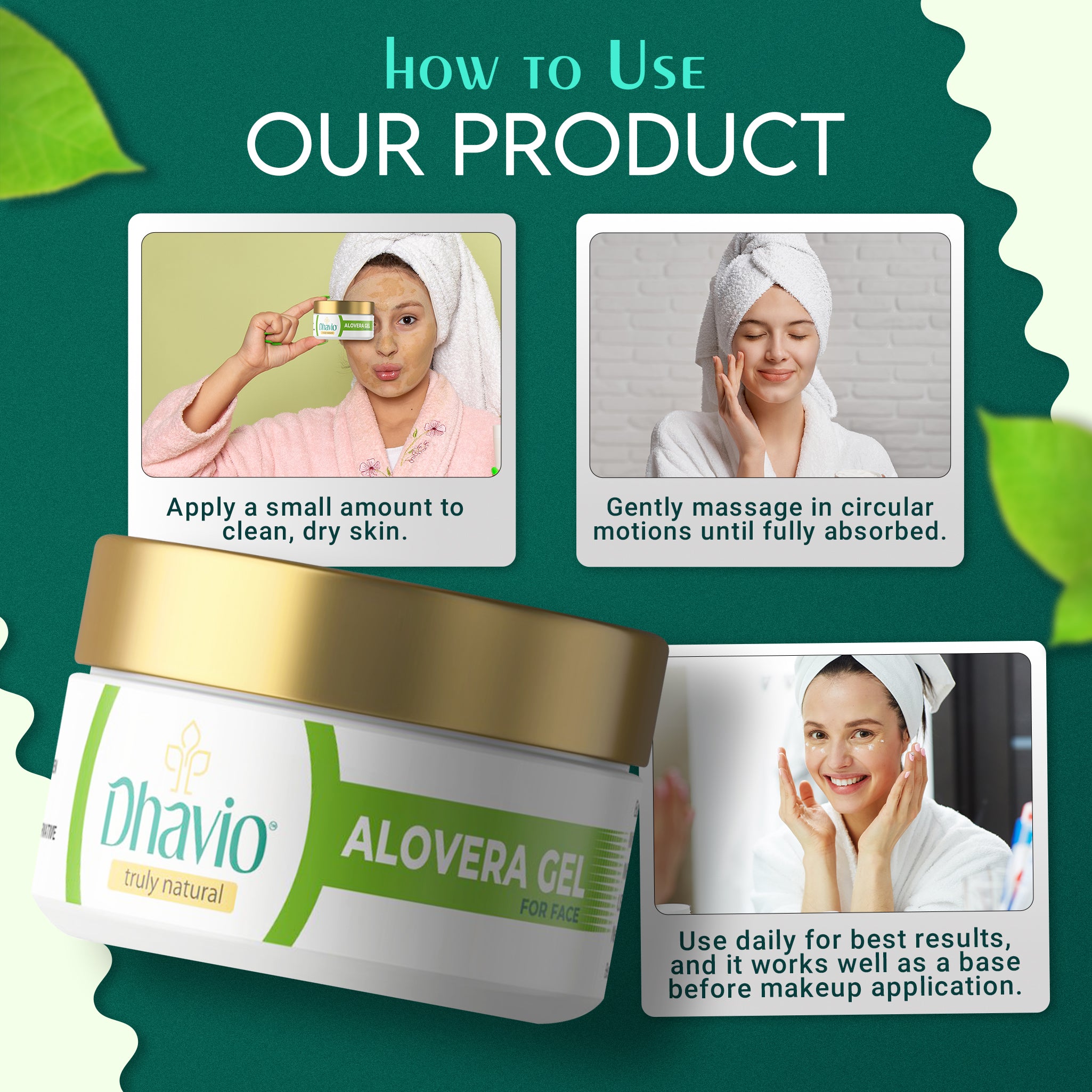 Aloe Vera Face Gel with Lavender Oil for Soothing Skin – 50g