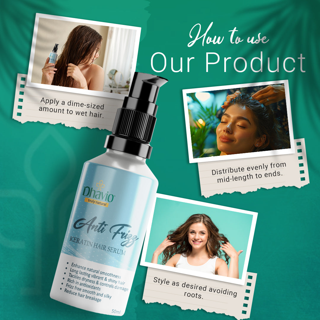 Anti-Frizz Hair Serum with Moroccan & Almond Oil for Shine – 50ml