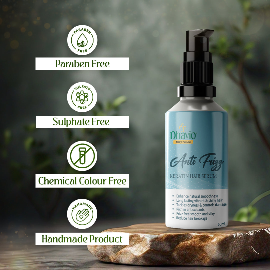 Anti-Frizz Hair Serum with Moroccan & Almond Oil for Shine – 50ml