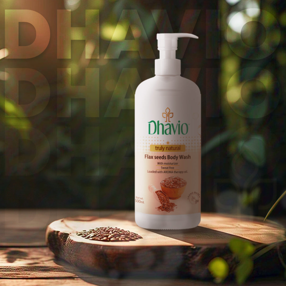 Flaxseed Body Wash with Flaxseed Gel & Vitamin C for Soft Skin – 500ml