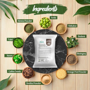 Dhavio Dark Brown Hair Colour ingredients, henna, indigo and coffee