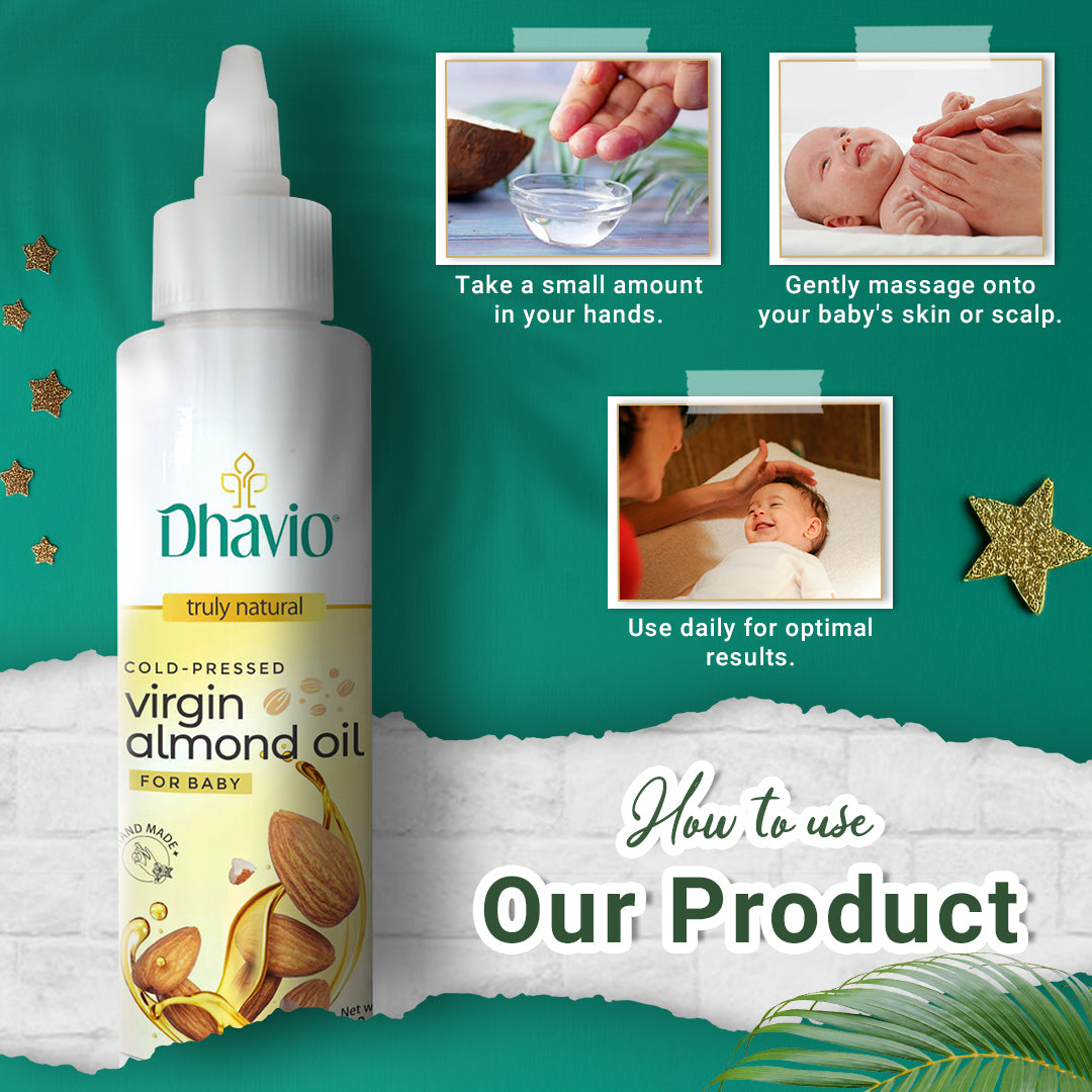 Cold Pressed Virgin Almond Oil for Baby