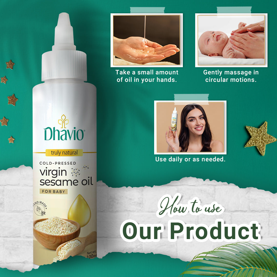 Cold Pressed Virgin Sesame Oil for Baby