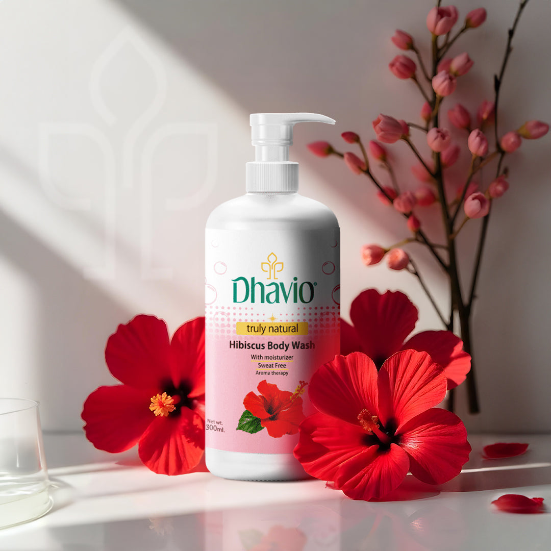 Hibiscus Body Wash with Hibiscus Extract & Vitamin C for Glowing Skin – 300ml