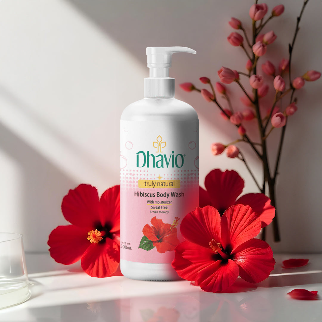 Hibiscus Body Wash with Hibiscus Extract & Vitamin C for Sweat-Free Skin – 500ml