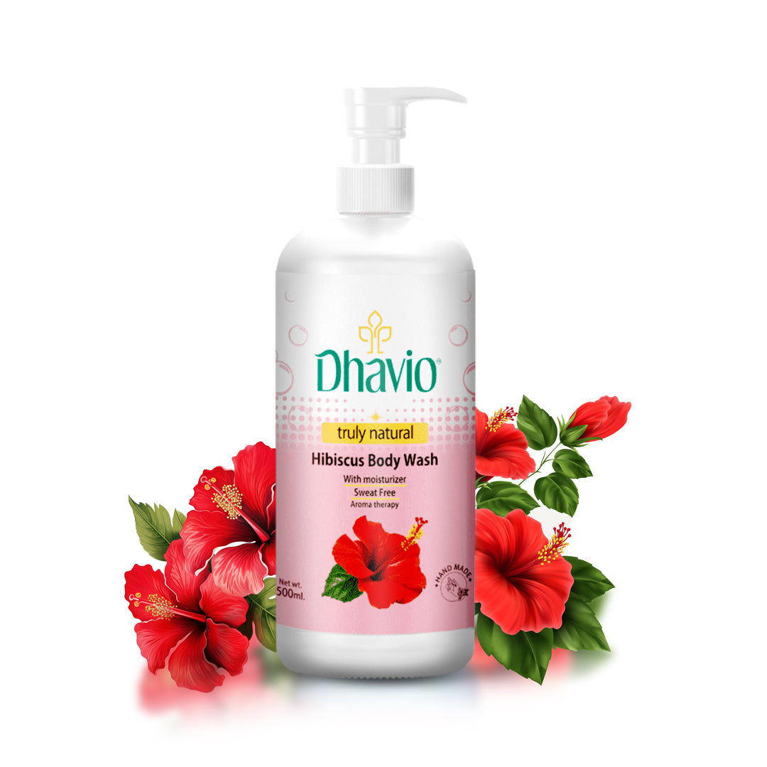 Hibiscus Body Wash with Hibiscus Extract & Vitamin C for Sweat-Free Skin – 500ml