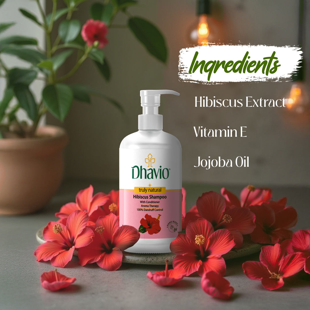 Hibiscus Shampoo with Hibiscus Extract & Jojoba Oil for Hair Growth – 300ml