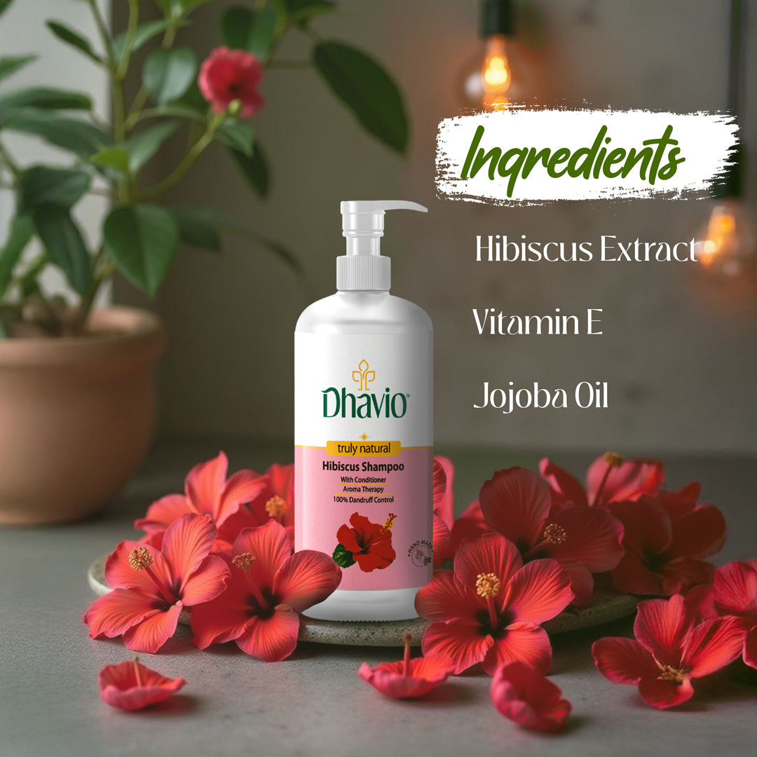 Hibiscus Shampoo with Hibiscus Extract & Jojoba Oil for Scalp Balance – 500ml