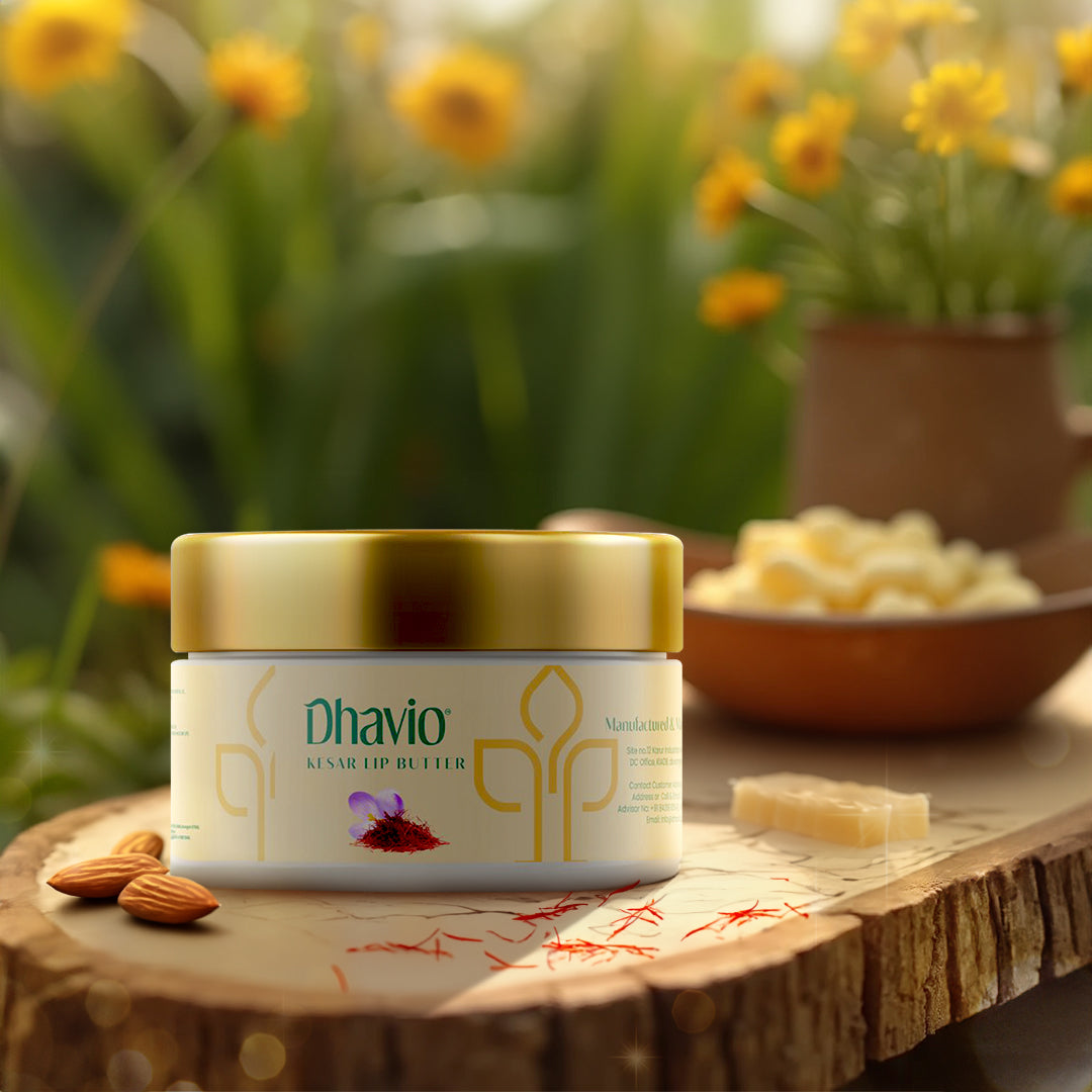 Kesar Lip Butter with Saffron & Cocoa Butter for Lip Hydration – 8g