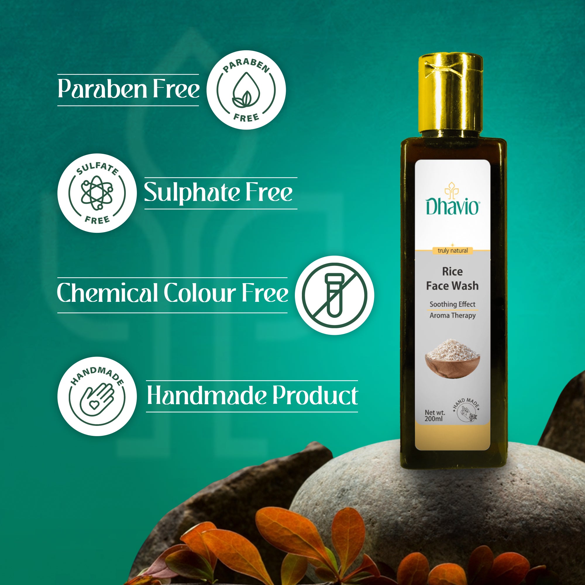 Rice Face Wash with Rice Starch & Vitamin C for Acne Reduction – 200ml