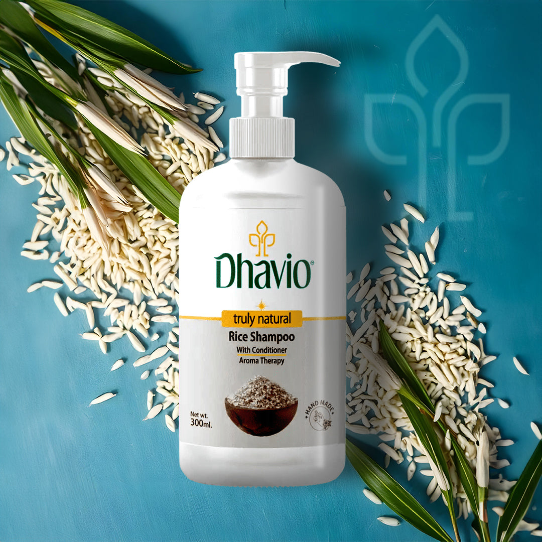 Rice Shampoo with Rice Starch & Vitamin E for Hair Thickness – 300ml