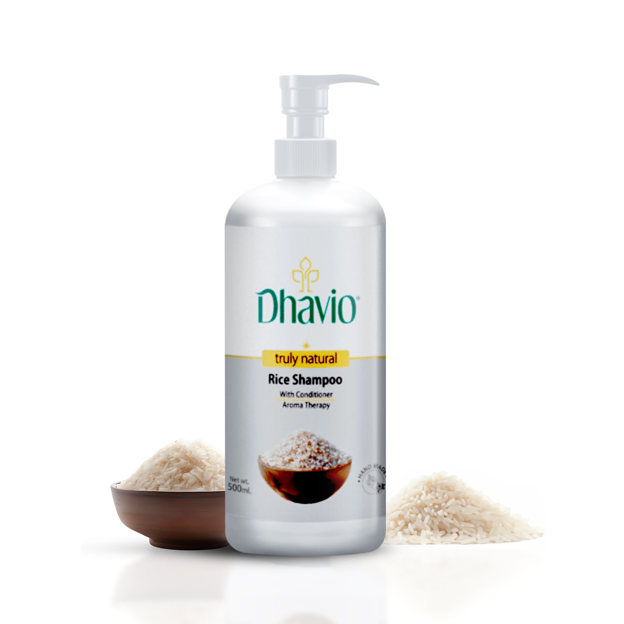 Rice Shampoo with Rice Starch & Vitamin E for Strengthening Hair – 500ml