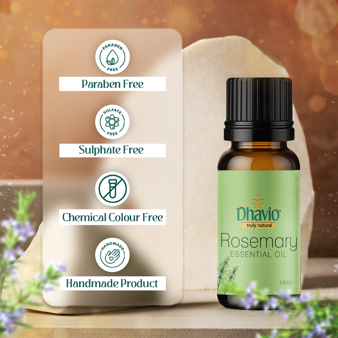 Rosemary Essential Oil for Hair Growth & Focus Enhancement – 10ml