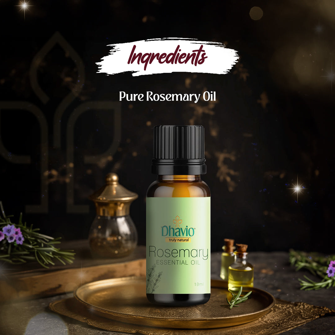 Rosemary Essential Oil for Hair Growth & Focus Enhancement – 10ml